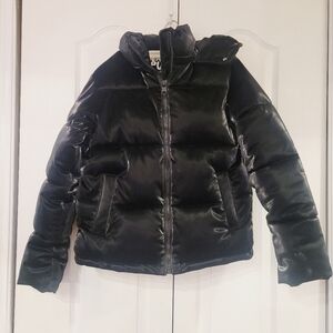 Garage Perfect Puff Black Shiny Puffer Jacket XS